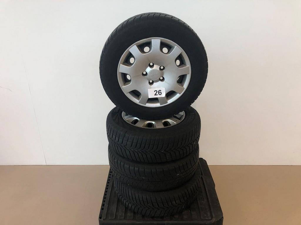 Saab velgen + winterbanden 195-65-15 Michelin, Ophalen, Gebruikt, 15 inch, -