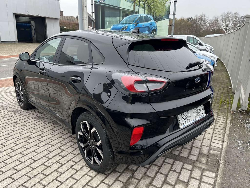 Ford Puma Ecoboost mHEV ST-Line X AUT/ 16000 KM! DRIVER ASSI, Automaat, Leder en Stof, Zwart, 5 zetels