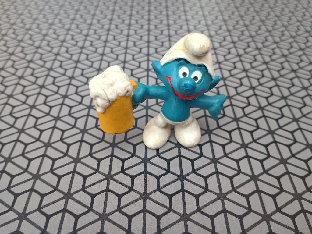Biersmurf 2.0078, Verzamelen, Ophalen of Verzenden, Gebruikt, Overige Smurfen, Poppetje, Figuurtje of Knuffel