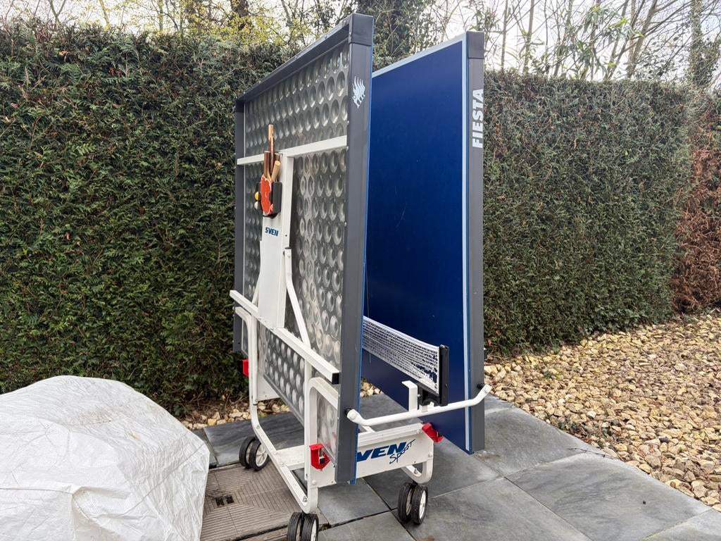 Ping-pongtafel fiesta SVEN, Doe-het-zelf en Bouw, Bouwketen en Schaftketen, Ophalen, Gebruikt