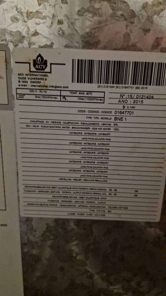 Chaudiere a mazout, Enlèvement ou Envoi