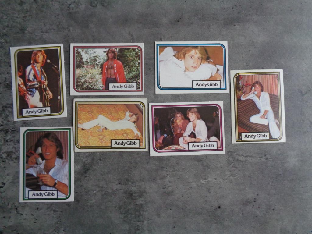 CARTES MONTY GUM BEE GEES ET ANDY GIBB 7X ANNO 1978, Envoi