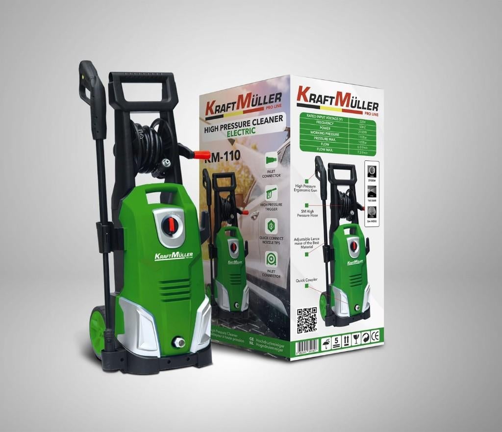 Nettoyeur haute pression KRAFTMULLER, Tuin en Terras, Hogedrukreinigers, Nieuw, Elektrisch, Ophalen