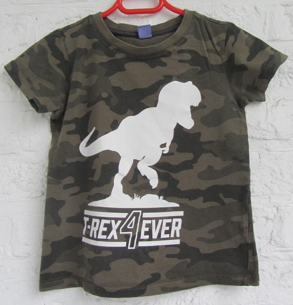 T-Shirt DopoDopo - T-Rex maat 110, Gebruikt, Jongen of Meisje, Ophalen of Verzenden, Dopodopo