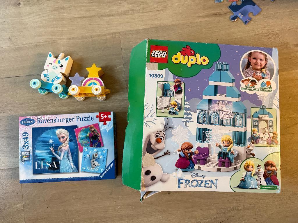 Frozen Snow Queen Bundle - Duplo - Eenhoorn, Ophalen, Zo goed als nieuw, Overige merken