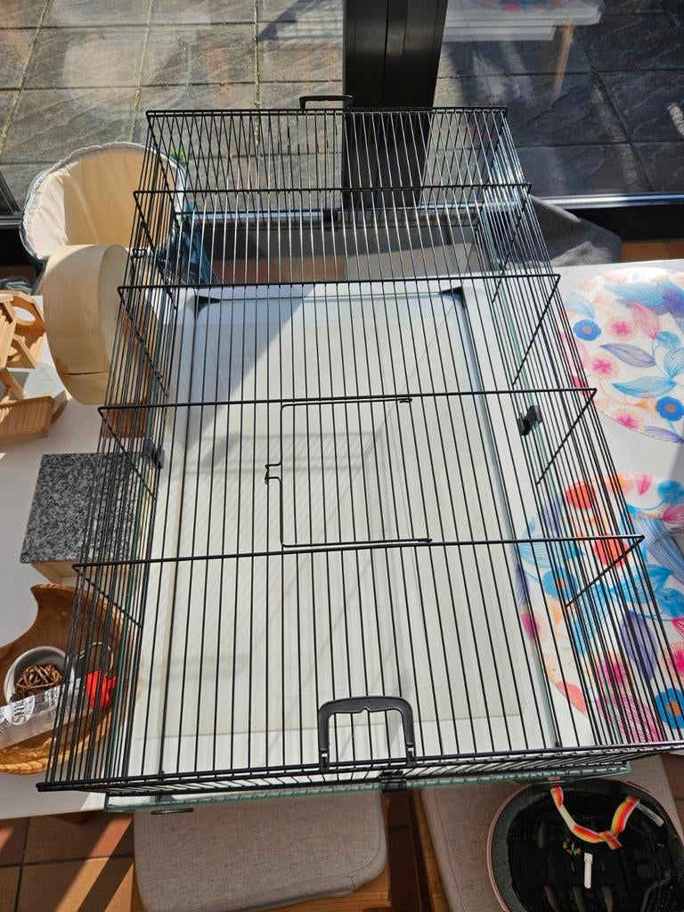 Grote ruime hamsterkooi met glas, Ophalen