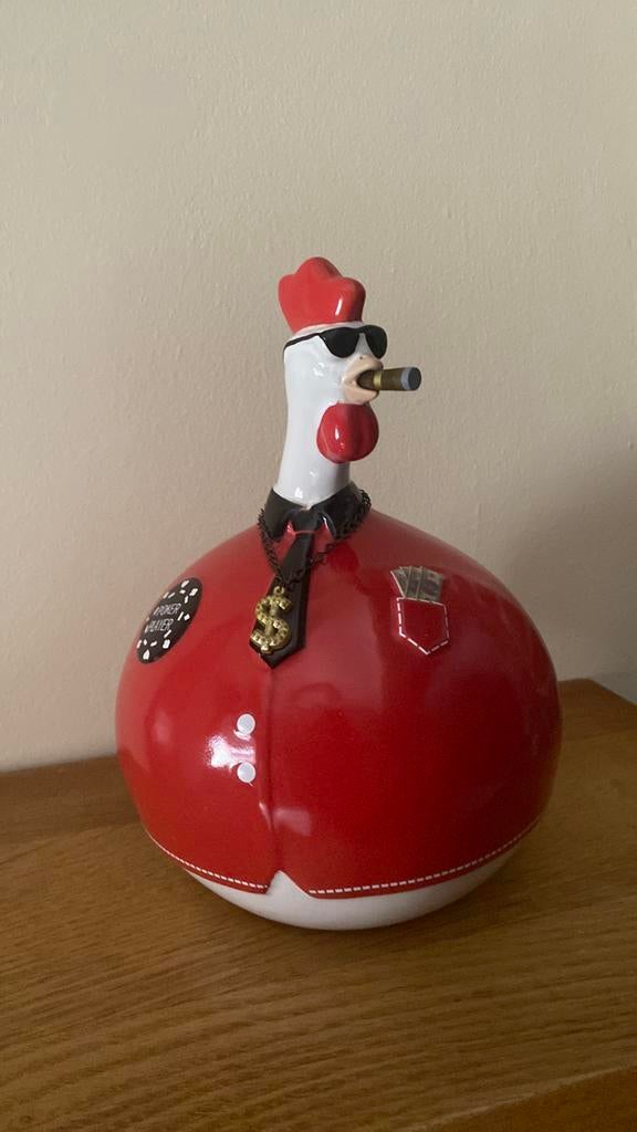 Ancienne poule j Line  moyenne poker excellent état, Collections, Porcelaine, Cristal & Couverts