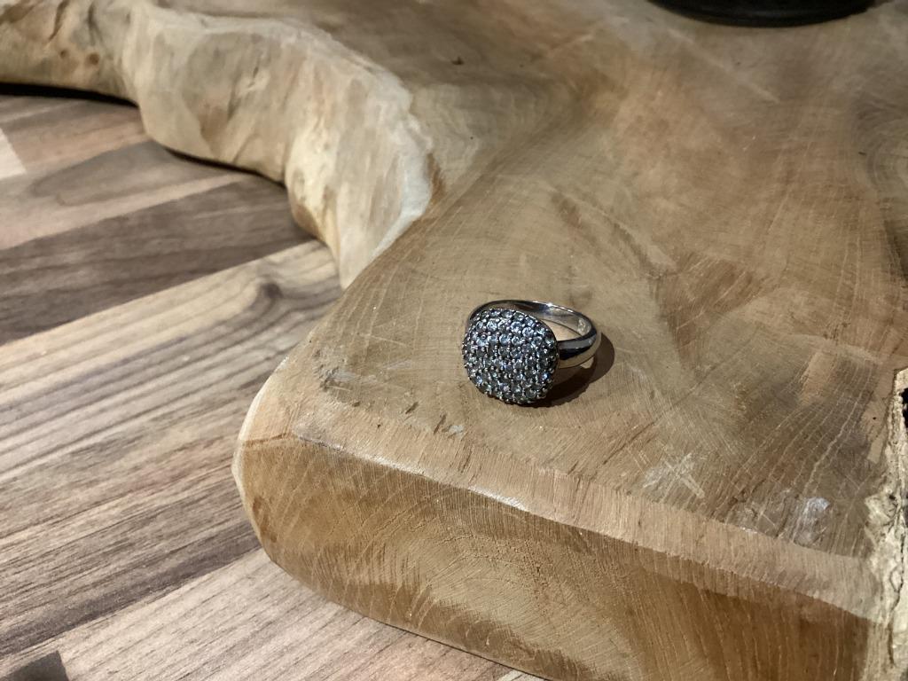 Bague et pendentif Victoria en argent, Enlèvement ou Envoi, Plus petit que 17, Comme neuf, Femme