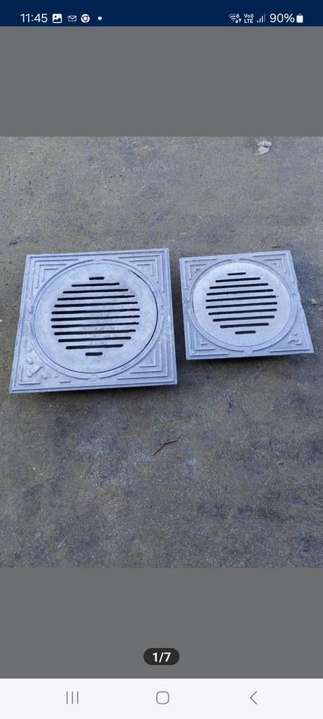 Alluminium verluchtingsroosters voor kelderverluchting, Doe-het-zelf en Bouw, Buizen en Afvoer, Nieuw, PVC, Ophalen