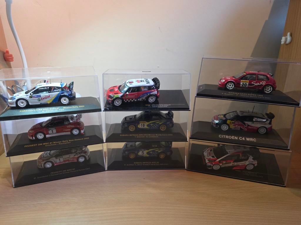 Set van 9 1/43e Ixo miniatuur rallyauto's, Ophalen of Verzenden, Nieuw, Auto, Overige merken