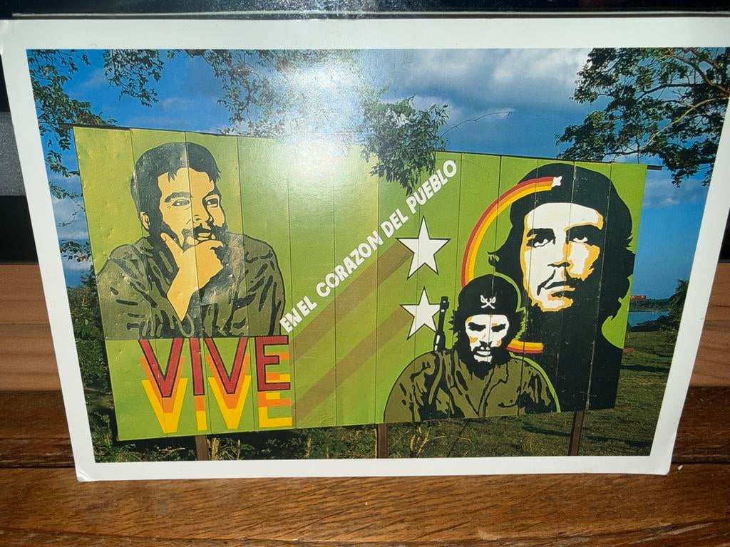 Cuba postkaart, Verzamelen, Ophalen of Verzenden, 1980 tot heden, Gelopen, Politiek en Historie