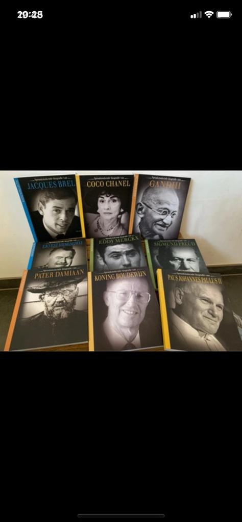 9 biografie boeken, Boeken, Ophalen of Verzenden, Zo goed als nieuw