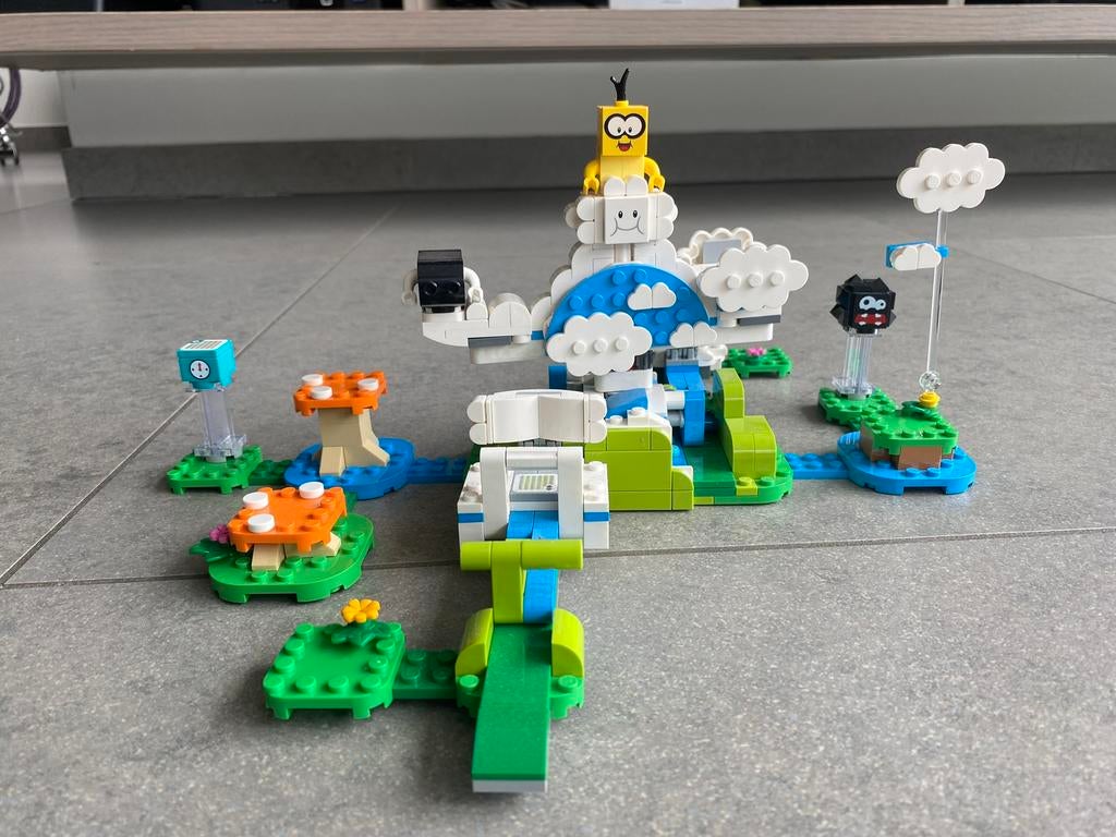 Lego Mario set 71389 Lakitu sky world., Ophalen of Verzenden, Zo goed als nieuw, Complete set, Lego