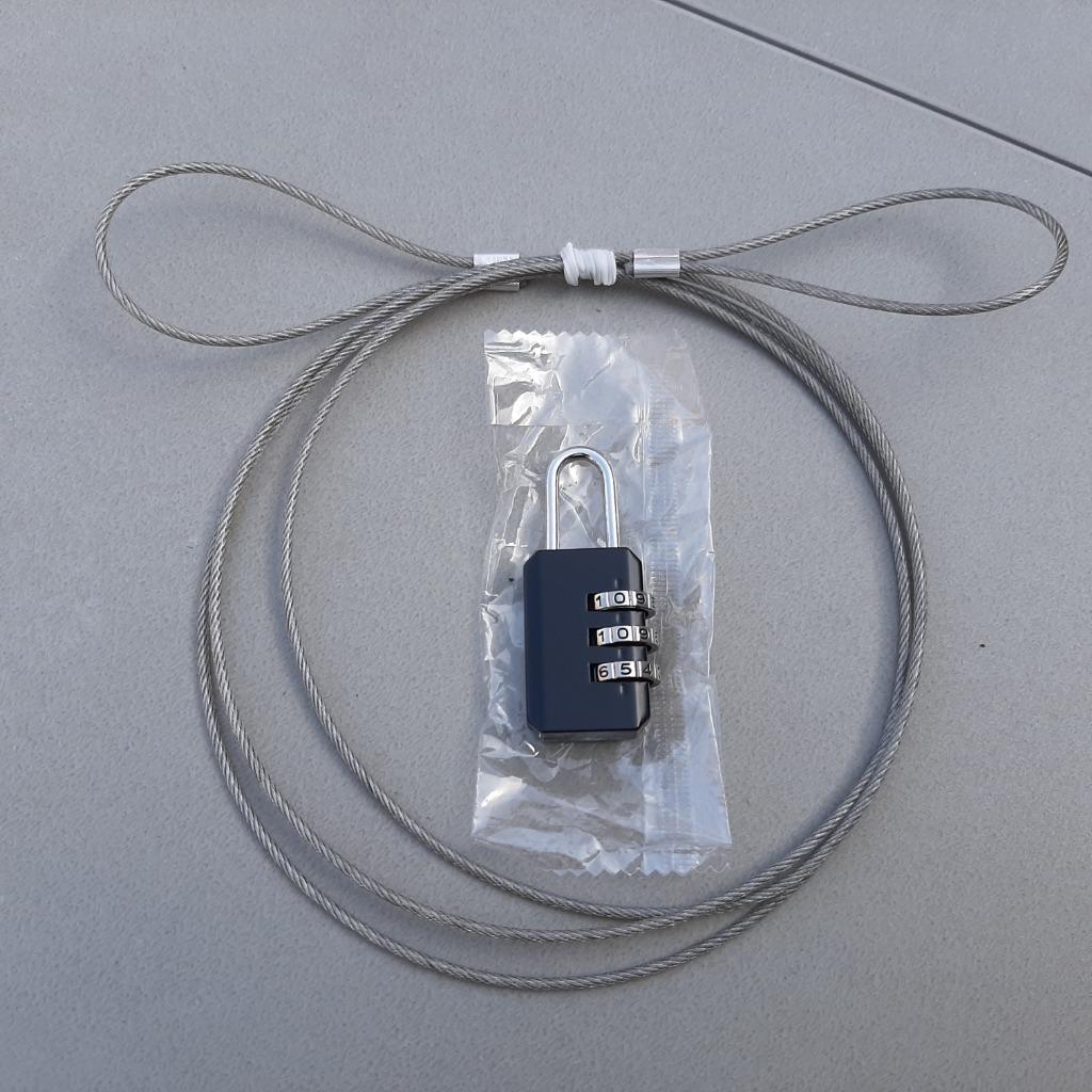 Antivol vélo, câble antivol, câble vélo avec cadenas à combi, Enlèvement ou Envoi, Neuf, Câble antivol