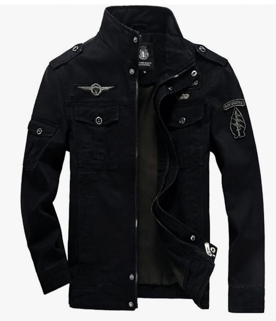 Nouvelle veste d'hiver noire de style militaire taille L, Vêtements | Hommes, Enlèvement ou Envoi, Neuf, Taille 52/54 (L), Noir