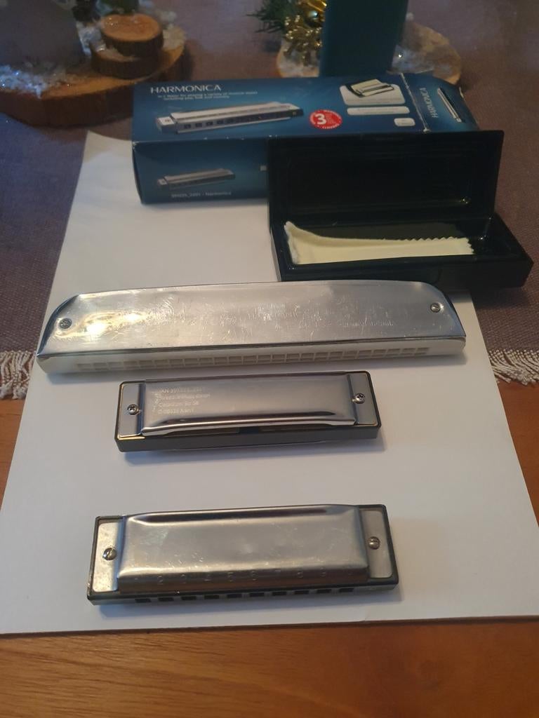 Harmonica, Muziek en Instrumenten, Blaasinstrumenten | Mondharmonica's, Zo goed als nieuw, Diatonisch, C-mondharmonica, Met koffer of doosje