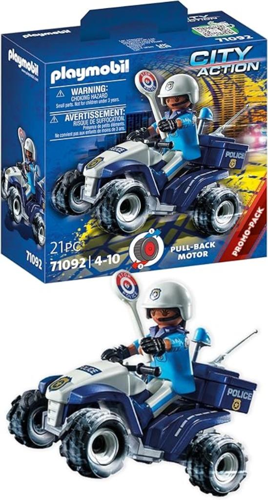 Officier de police et quad Playmobil LIVRAISON RAPIDE ET GRA, Envoi, Neuf, Ensemble complet