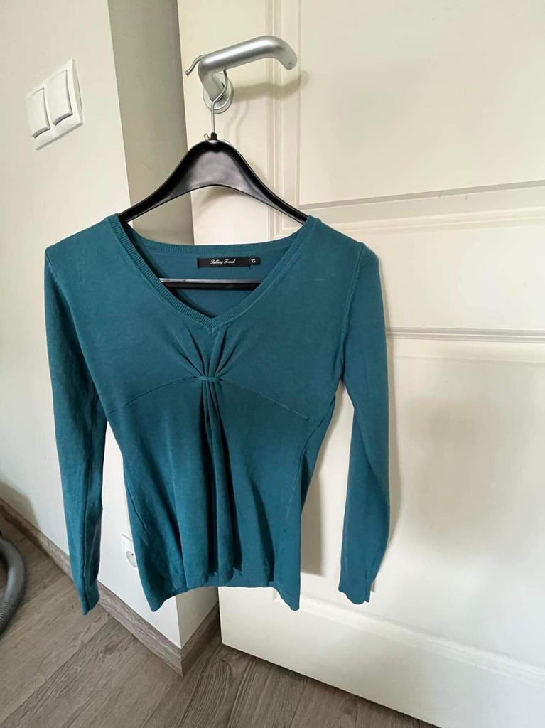 Nieuwe trui petrol xs Talking French, Verzenden, Nieuw, Maat 34 (XS) of kleiner