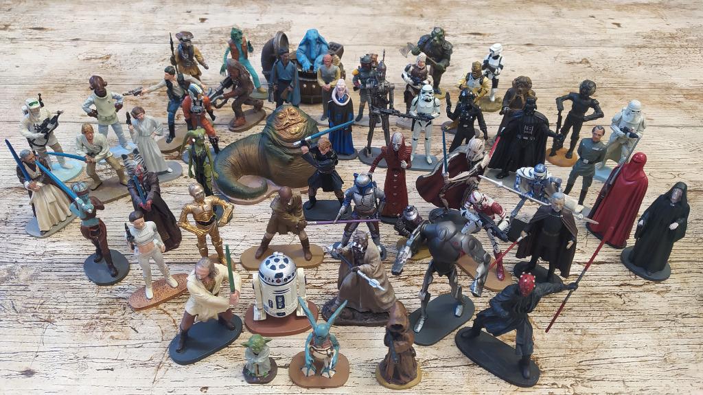Collection complète figurines Star Wars Atlas 2005-2006, Enlèvement, Comme neuf, Figurine