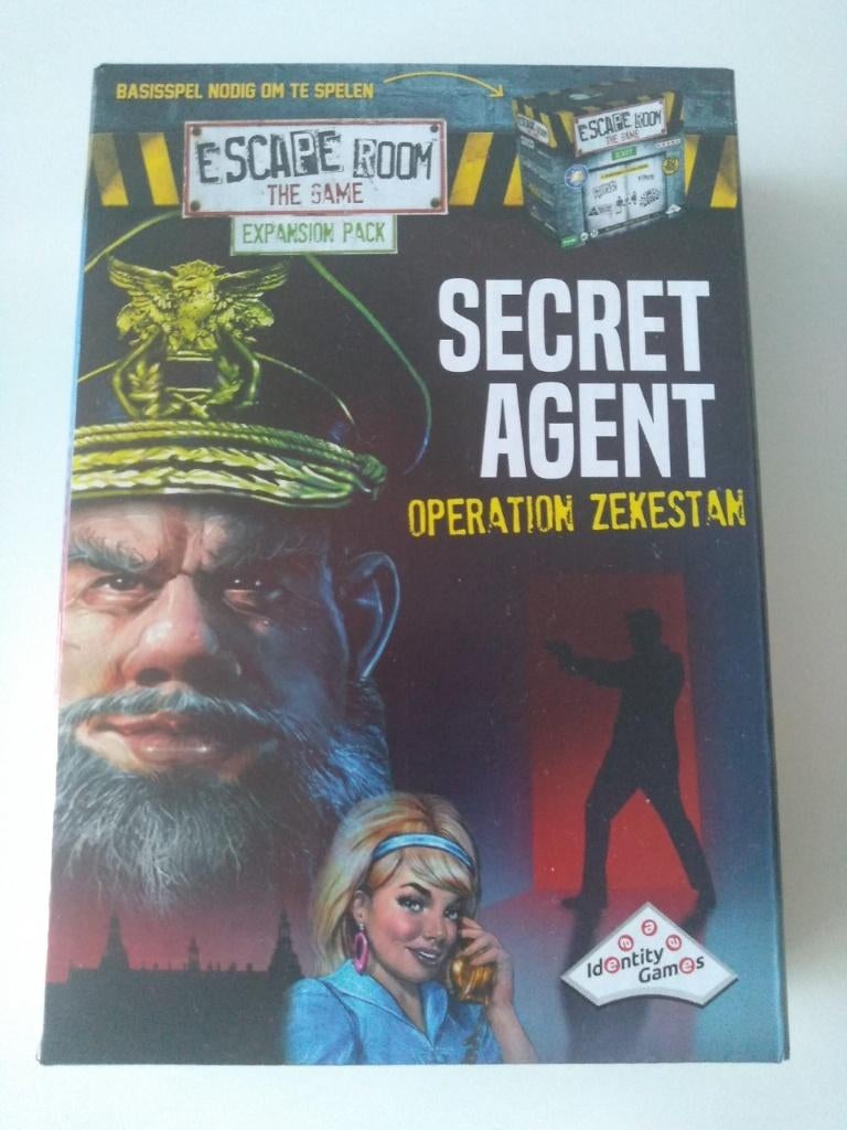 nieuwe escape room Secret agent, Trois ou quatre joueurs, Enlèvement ou Envoi, Neuf, Identity Games