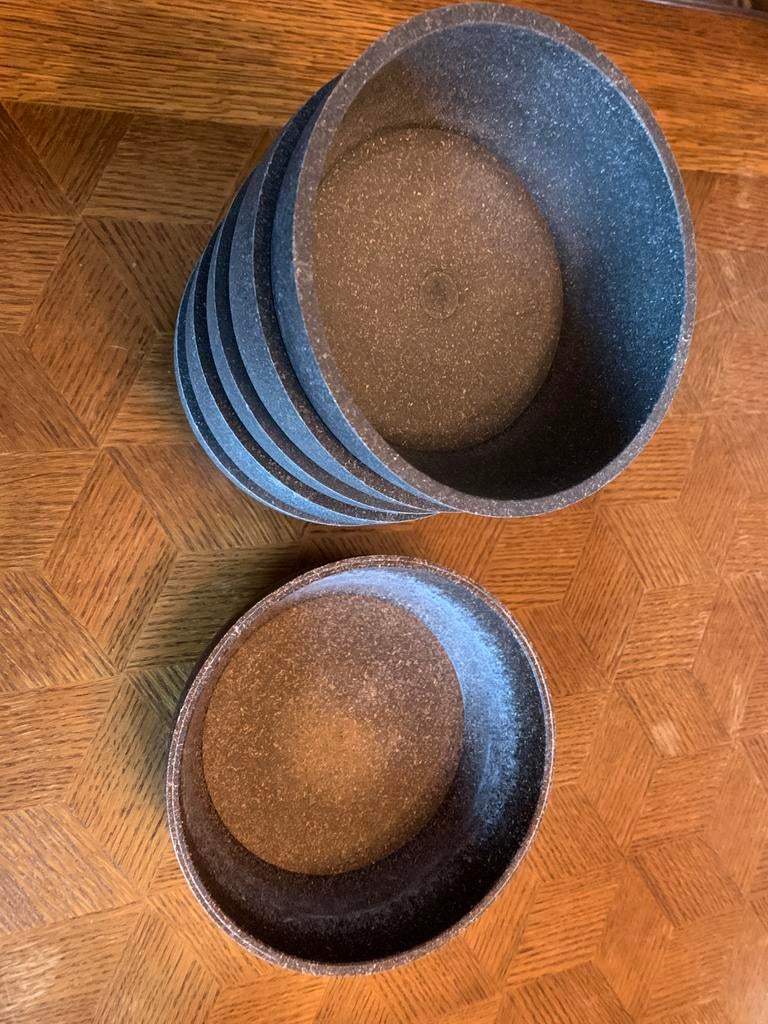 Bamboe eetbakjes/drinkbakje kat, Ophalen of Verzenden, Gebruikt