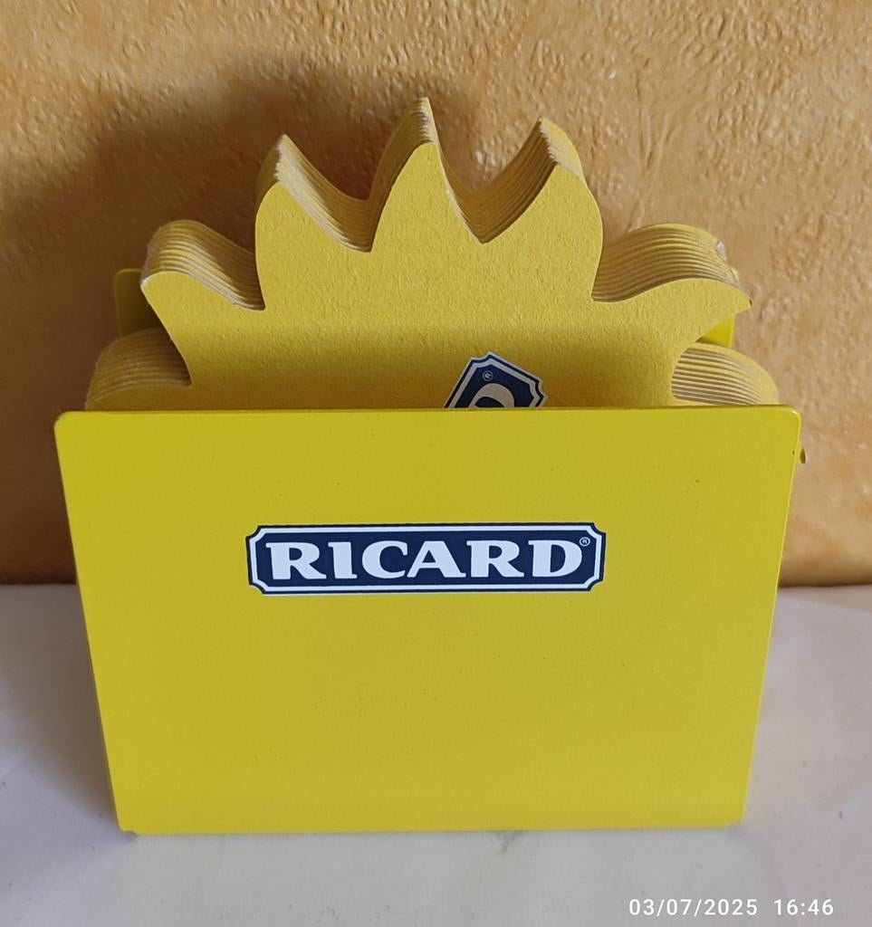 Un porte sous-bocks et 12 sous-bocks RICARD ., Enlèvement ou Envoi, Neuf, Panneau publicitaire