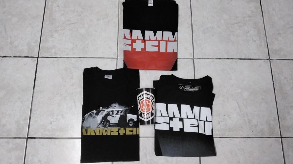 Rammstein T-shirts en drinkbeker 2xL 1xXL, Vêtements | Hommes, Enlèvement ou Envoi, Comme neuf