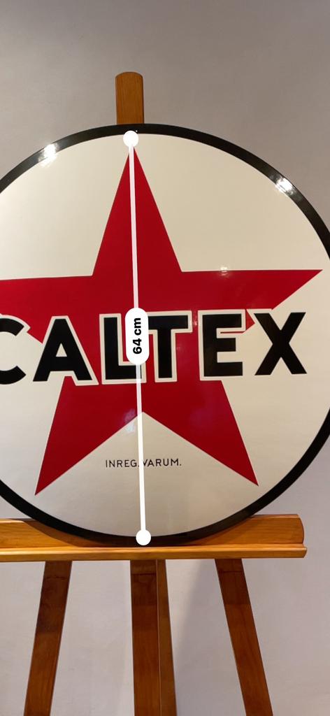 Assiette en émail Caltex., Collections, Enlèvement, Neuf, Panneau publicitaire