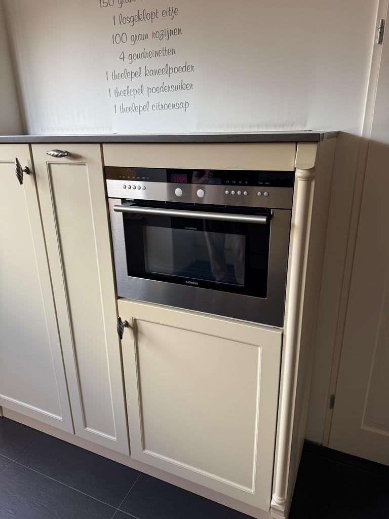 Nette Landelijke Hoekkeuken + Siemens + GEDEMONTEERD, Huis en Inrichting, Keuken | Complete keukens, Ophalen of Verzenden, Zo goed als nieuw