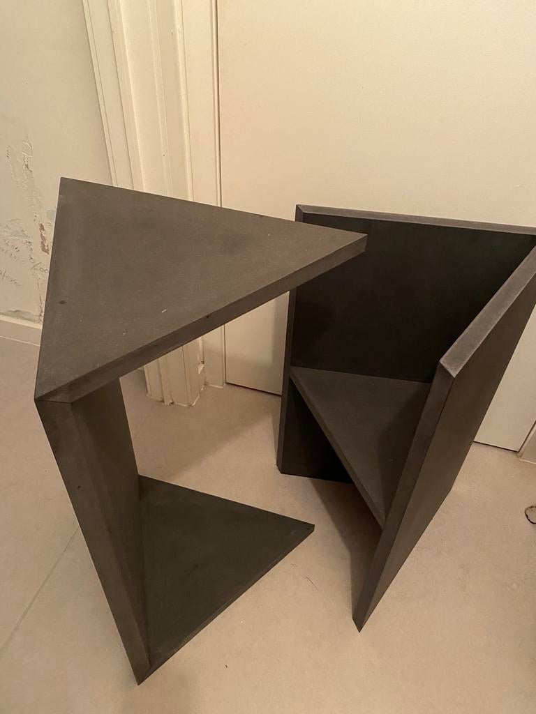 2 delige Design tafeltje, Huis en Inrichting, Ophalen, Gebruikt, Overige vormen, Overige houtsoorten