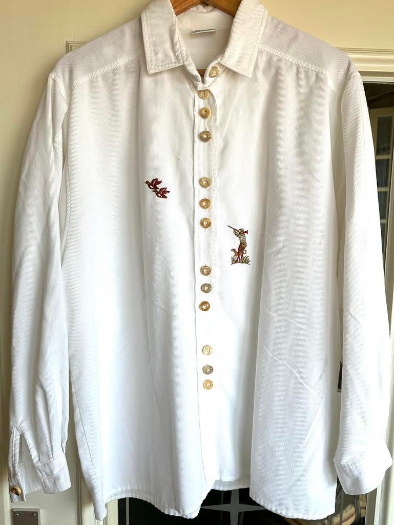 Damesblouse, jaren 90, jachtdecor, merk Burgi, Kleding | Dames, Burgi, Wit, Overige typen