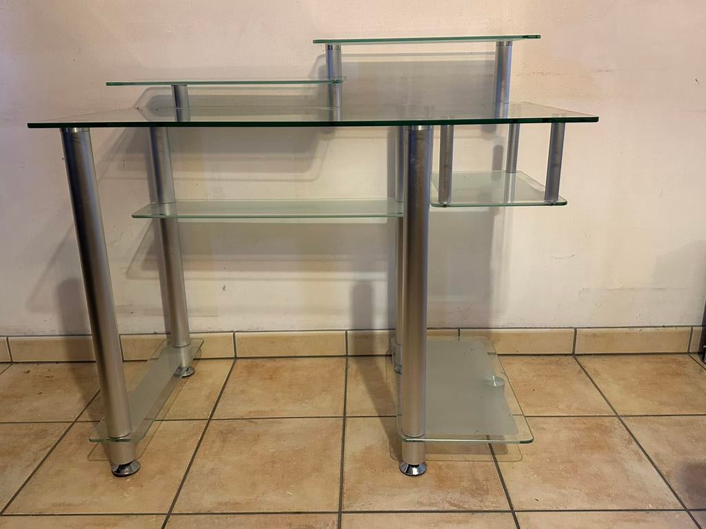 Bureau en verre, Enlèvement, Utilisé