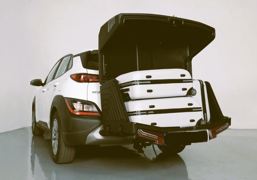 trekhaakkoffer te huur Towbox V3, Autos : Divers, Coffres de toit, Comme neuf, Enlèvement