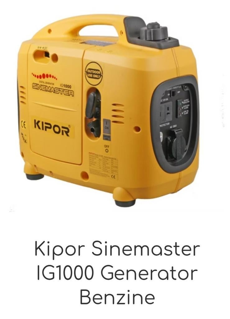 Kipor aggregaat/stroomgroep IG1000, Doe-het-zelf en Bouw, Aggregaten, Ophalen of Verzenden