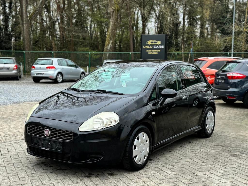 FIAT PUNTO 1.3 DIESEL, Auto's, Fiat, Zwart, Leder, Bedrijf, 1298 cc