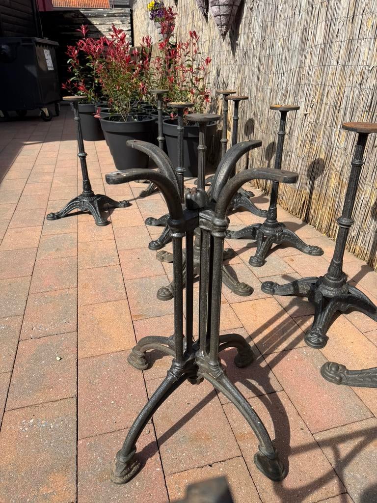 Ijzere Tafelpoten, Tuin en Terras, Tuintafels, Ophalen, Zo goed als nieuw, Metaal