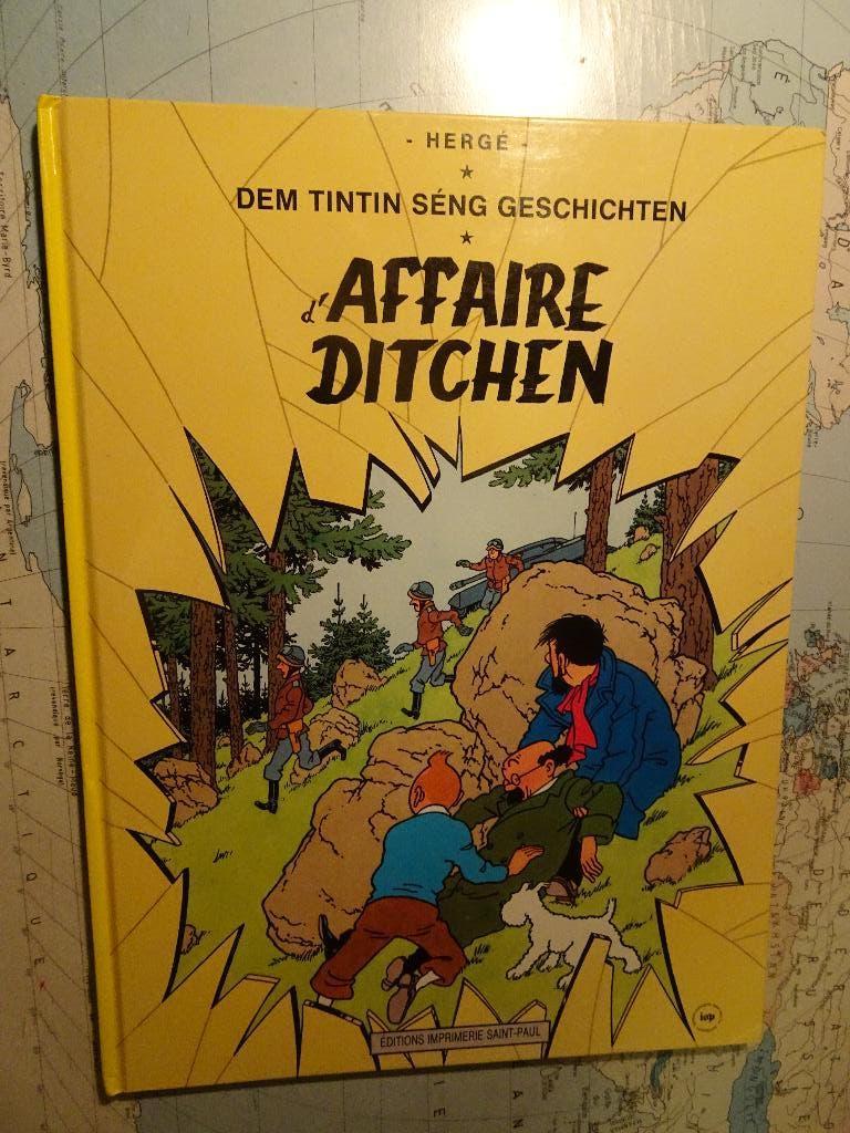 BD Tintin en luxembourgeois - L'affaire Tournesol - Hergé, Collections, Enlèvement ou Envoi, Tintin, Utilisé, Livre ou Jeu