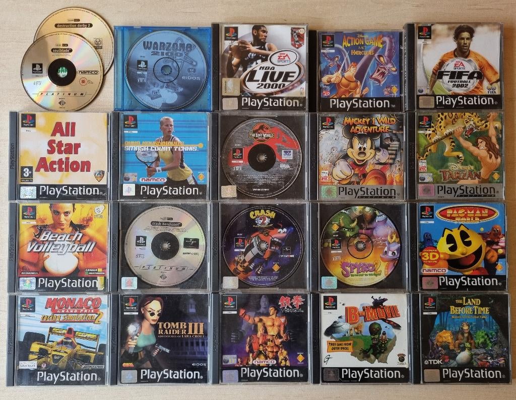 Lot 21 PS1 Games Playstation 1 Spellen Crash Spyro Tekken .., Games en Spelcomputers, Games | Sony PlayStation 1, Ophalen of Verzenden