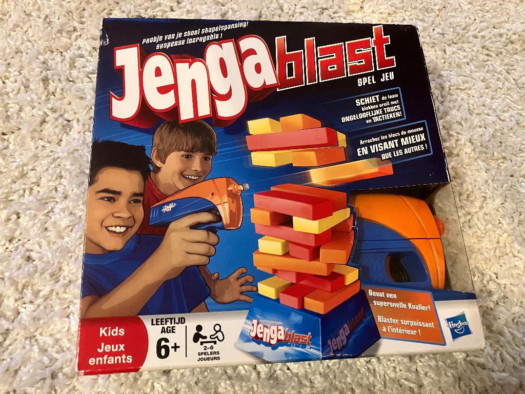 Spel - Jenga Blast, Hobby en Vrije tijd, Gezelschapsspellen | Overige, Ophalen of Verzenden, Gebruikt