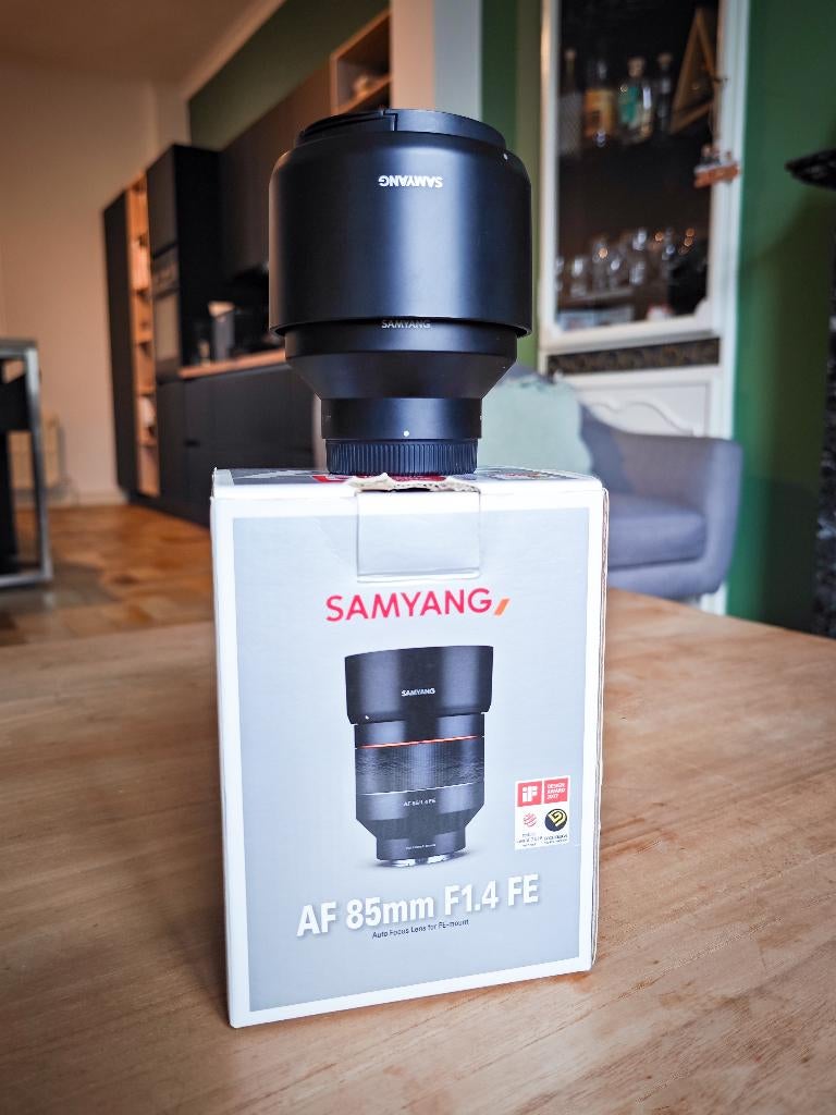 Objectif Samyang 85mm 1.4 SONY FE, Audio, Tv en Foto, Ophalen, Zo goed als nieuw, Telelens
