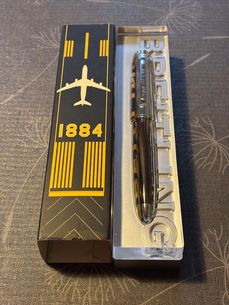Stylo BIC Breitling - Édition Vintage années 80 - État Neuf, Collections, Stylos, Neuf, Stylo à bille, Autres marques, Avec boîte