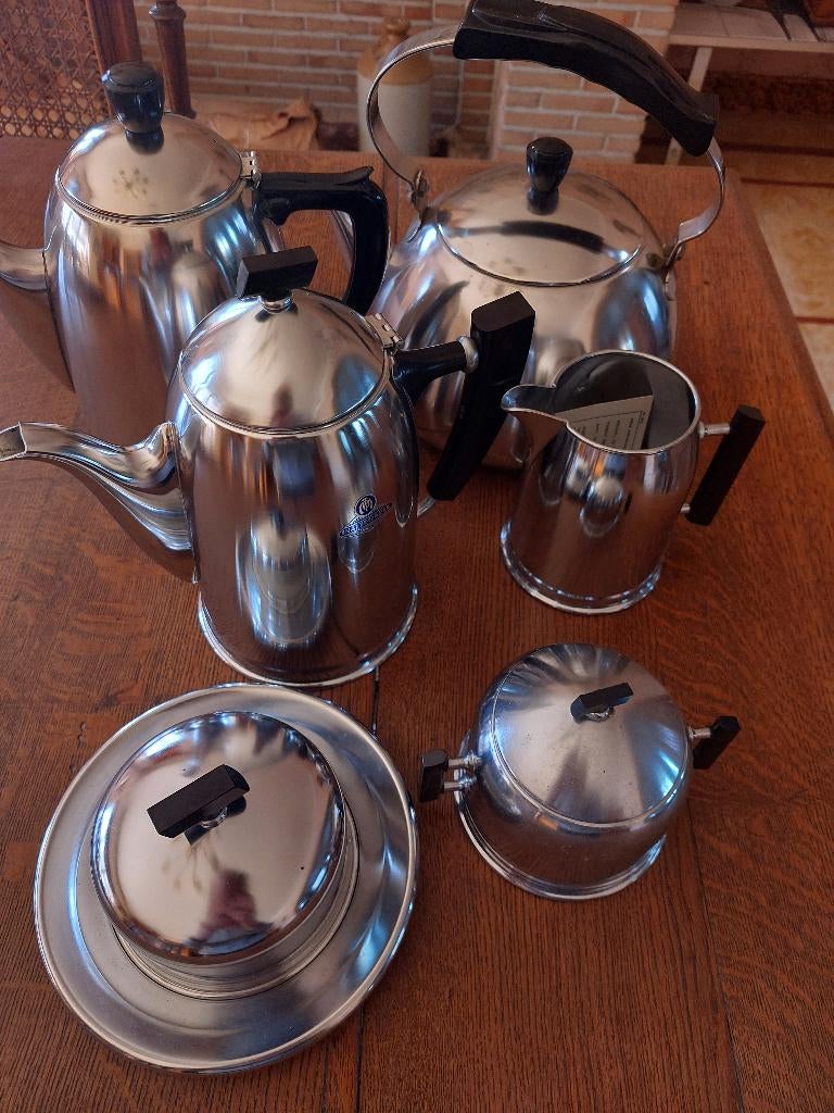 Inox koffieset, Ophalen, Overige typen, Metaal, Overige merken