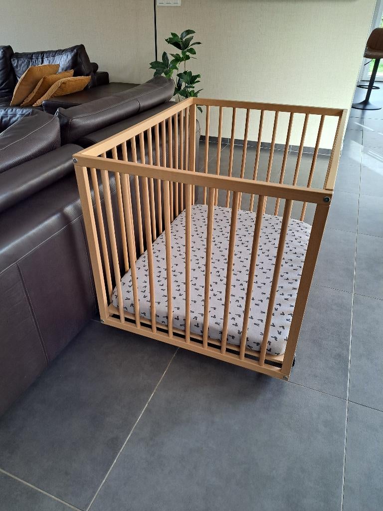 Babypark en toebehoren, Ophalen, Zo goed als nieuw, Rechthoekig, In hoogte verstelbaar