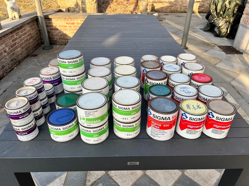 Peinture émaillée Lot Sigma, Bricolage & Construction, Peinture, Vernis & Laque, Enlèvement, Neuf, Blanc