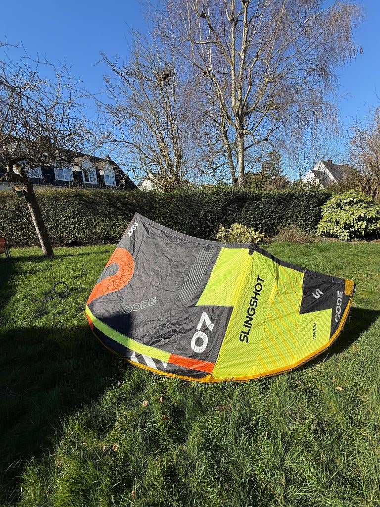 Slingshot Code NXT 7m kitesurfvleugel, Watersport en Boten, Verzenden, Geen board, Zo goed als nieuw, Kite