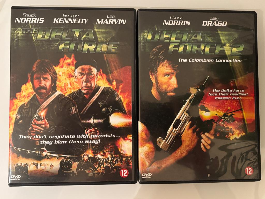DVD Delta Force 1 & 2 Chuck Norris Lee Marvin, Ophalen of Verzenden