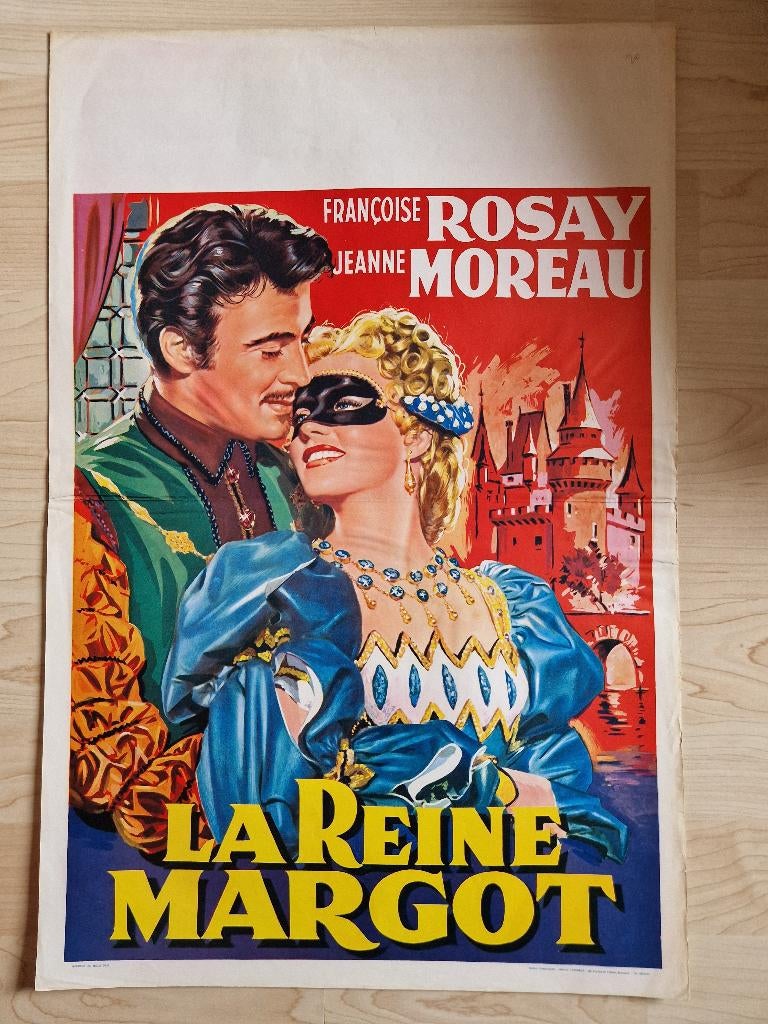 filmaffiche La reine Margot Louis De Funes filmposter, Collections, Enlèvement ou Envoi, Rectangulaire vertical, A1 jusqu'à A3