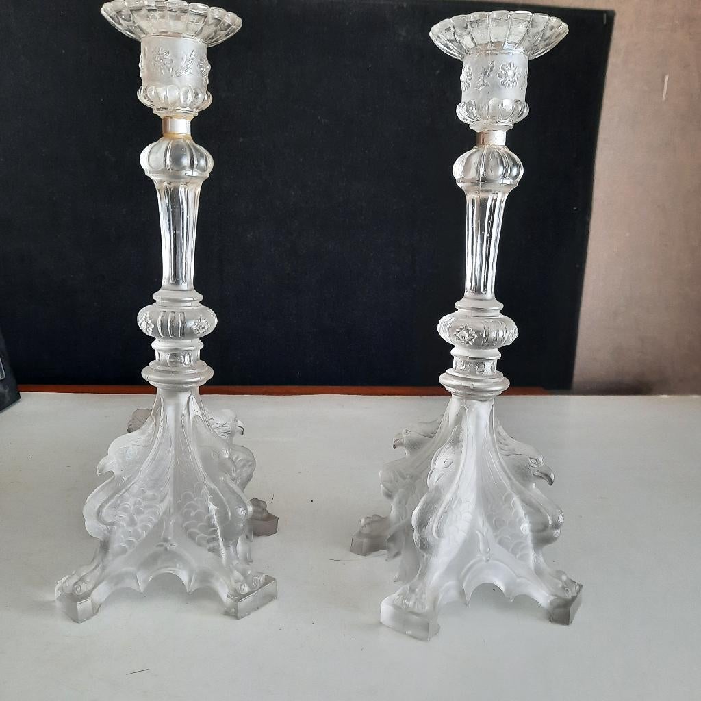 Superbes chandeliers Val Saint Lambert, Antiquités & Art, Enlèvement