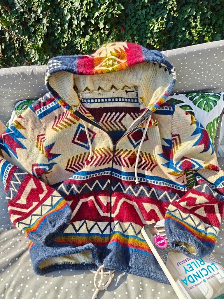 Capuchon vintage trui large, Ophalen of Verzenden