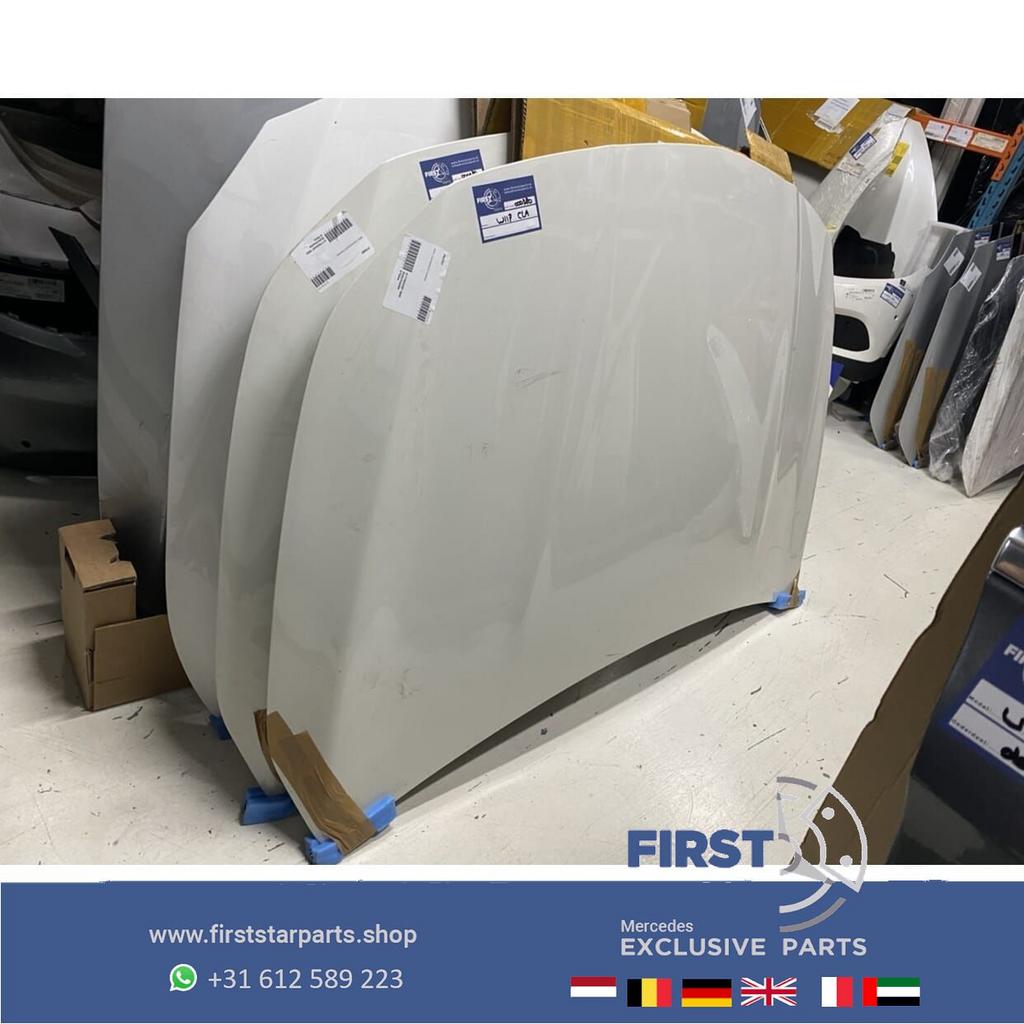 W117 C117 X117 CLA MOTORKAP ORIGINEEL Mercedes 2013-2018 WIT, Gebruikt, -, Voor, Ophalen of Verzenden